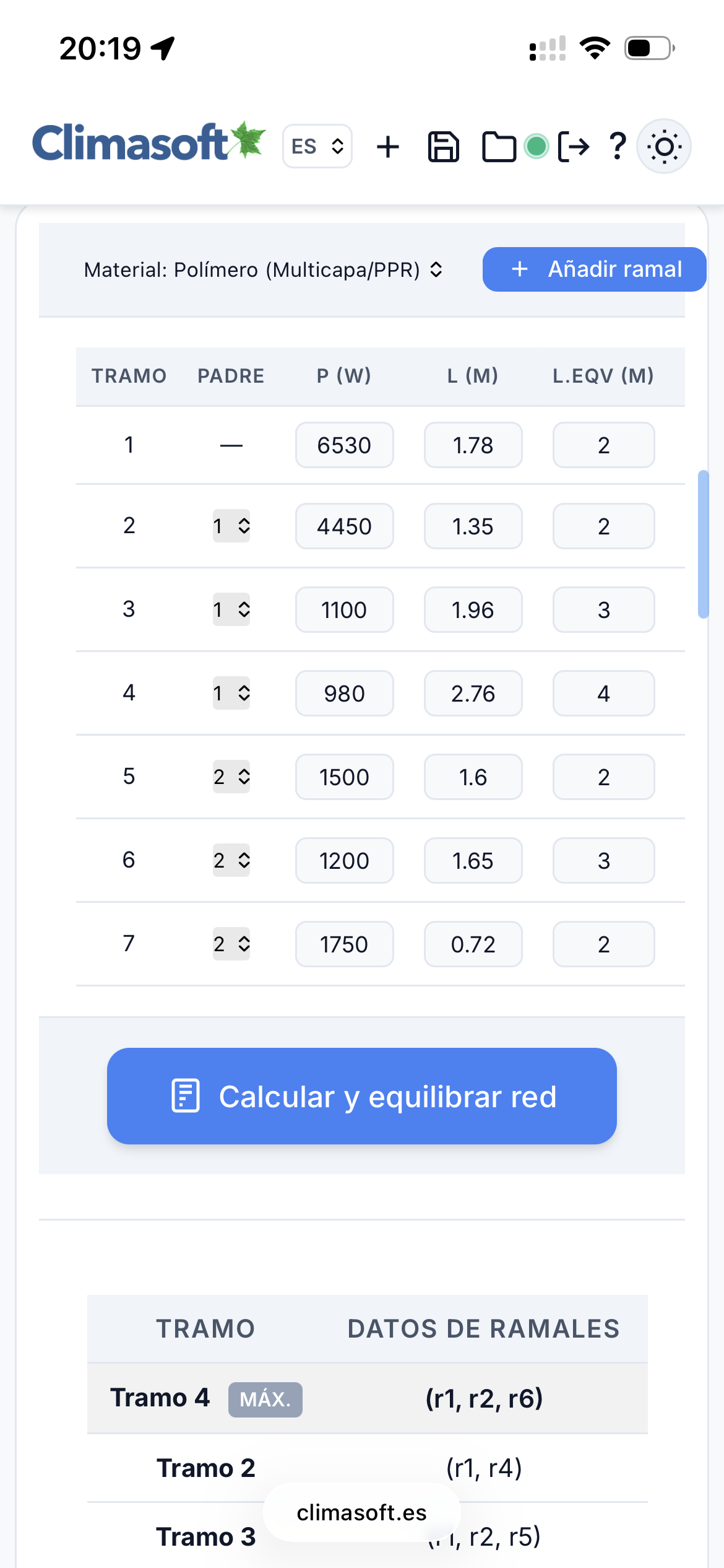 Climasoft™ Piping v8.0 Pro. Cálculo de tuberías para agua climatizada - Imagen 6