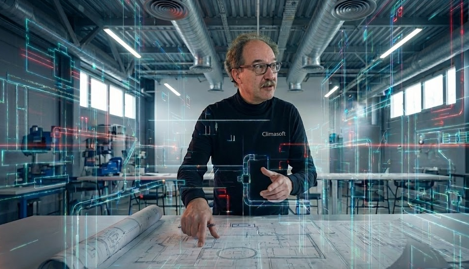 Climasoft™ S3 servicio de externalización u outsourcing online para el cálculo de circuitos de tuberías de agua climatizada para HVAC